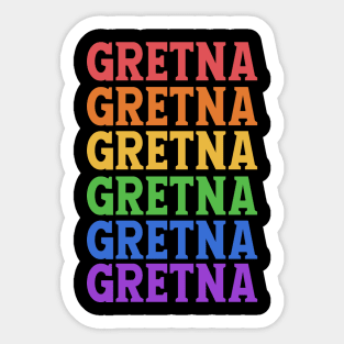 GRETNA COLORFUL CHRISTMAS Sticker